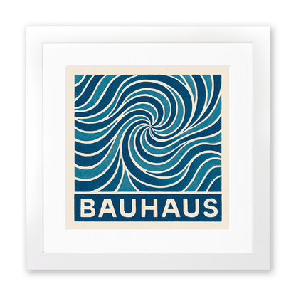 Bauhaus Design Linoprint-Style Art (c484)