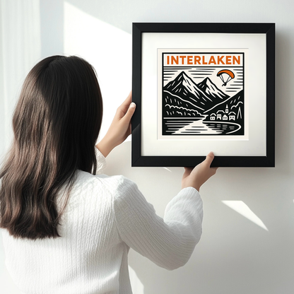 Cities Linoprint-Style Art (c178)