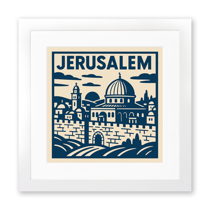 Cities Linoprint-Style Art (c174)