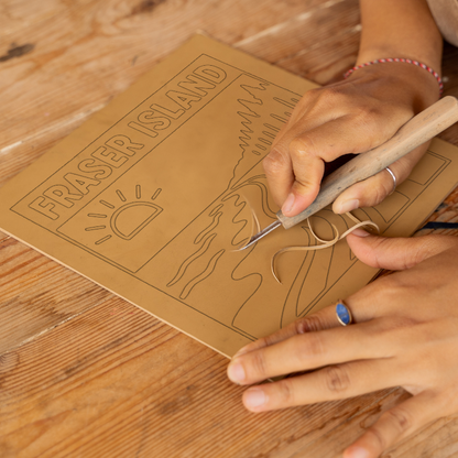 Cities Linoprint-Style Art (c194)