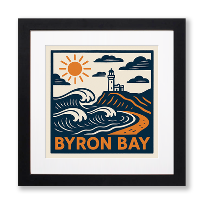 Cities Linoprint-Style Art (c223)