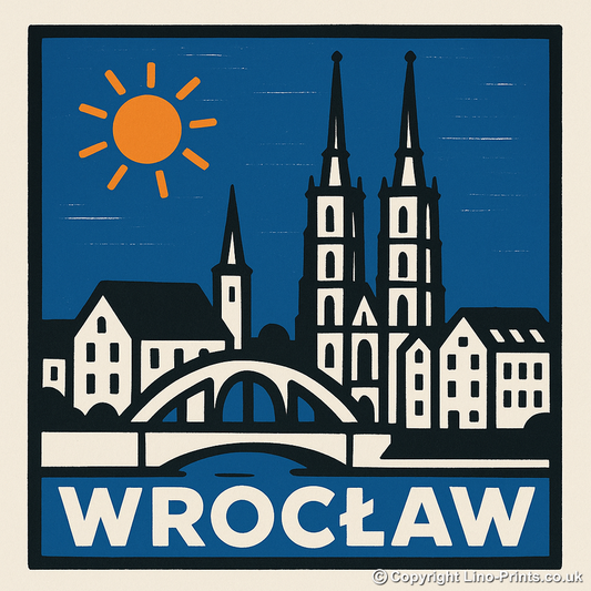 Cities Linoprint-Style Art (c53)