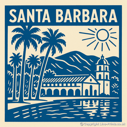 Cities Linoprint-Style Art (c98)