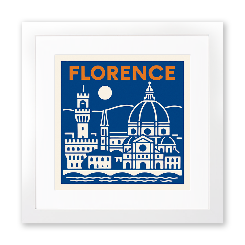 Cities Linoprint-Style Art (c195)