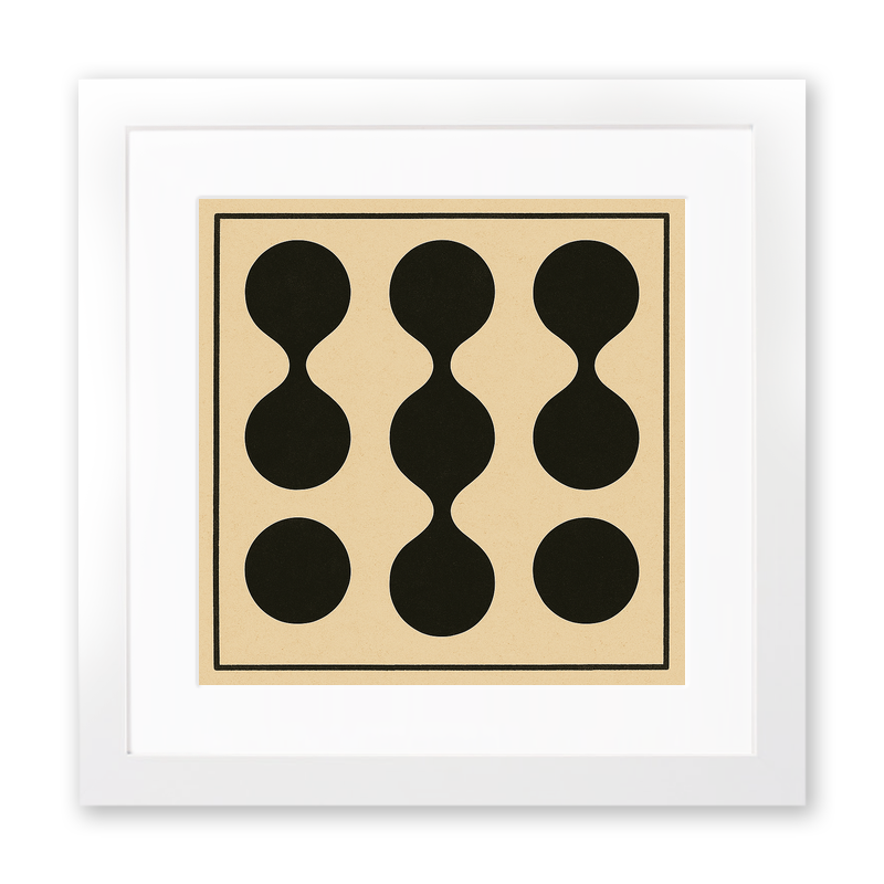 Bauhaus Design Linoprint-Style Art (c402)
