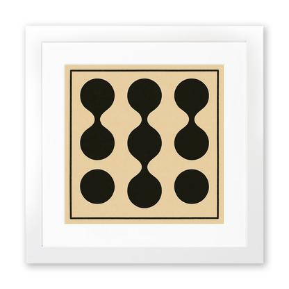Bauhaus Design Linoprint-Style Art (c402)