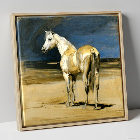 Framed Canvas Natural Frame
