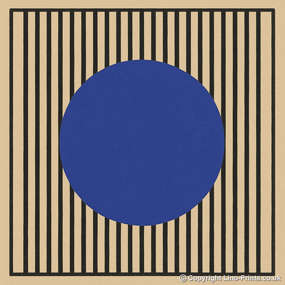 Bauhaus Design Linoprint-Style Art (c458)
