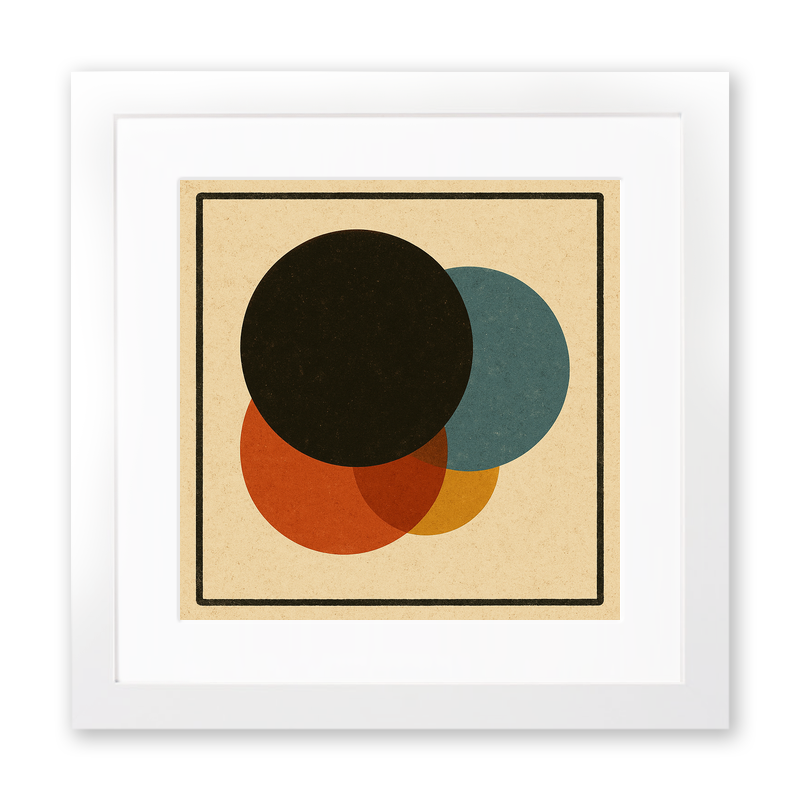 Bauhaus Design Linoprint-Style Art (c453)