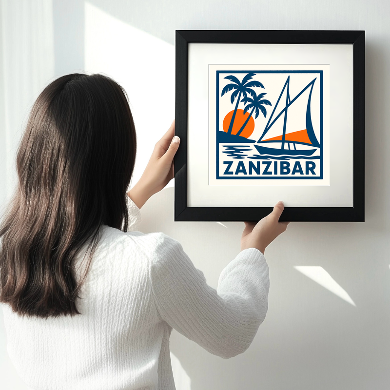 Cities Linoprint-Style Art (c48)