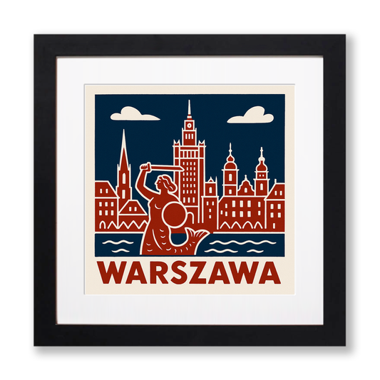 Cities Linoprint-Style Art (c57)