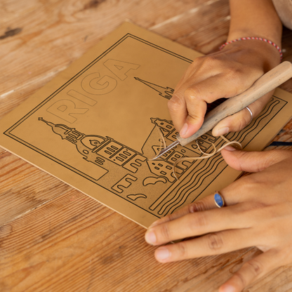 Cities Linoprint-Style Art (c107)