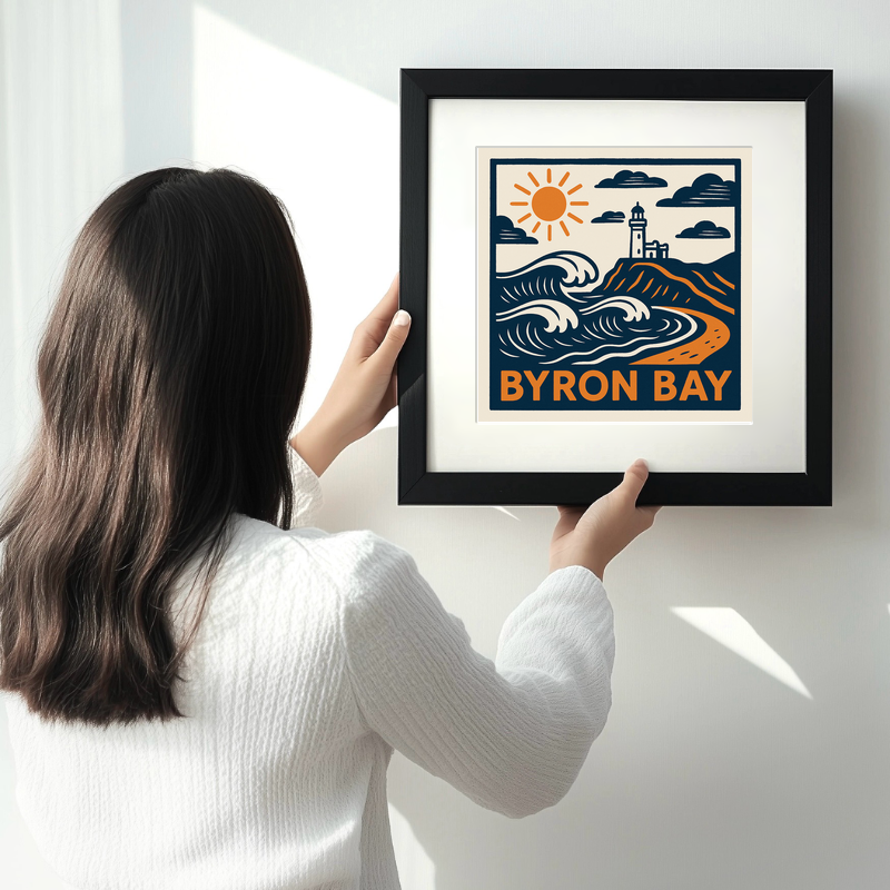 Cities Linoprint-Style Art (c223)