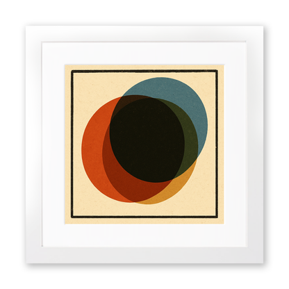 Bauhaus Design Linoprint-Style Art (c399)