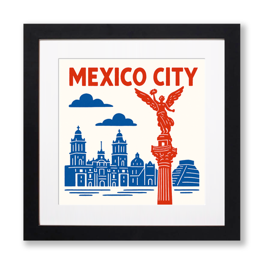 Cities Linoprint-Style Art (c146)