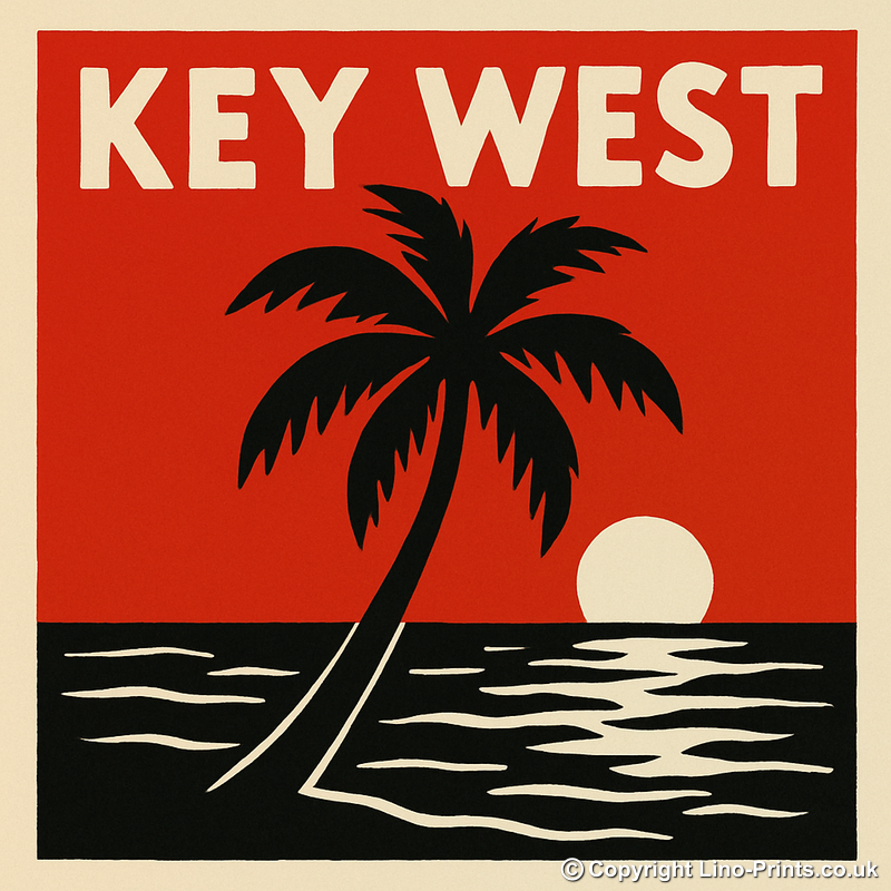 Cities Linoprint-Style Art (c173)