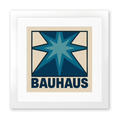Bauhaus Design Linoprint-Style Art (c482)