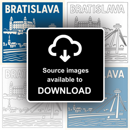 Cities Linoprint-Style Art (c227)