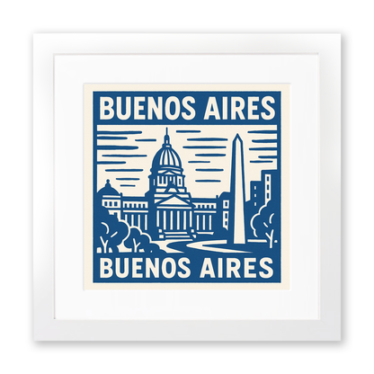 Cities Linoprint-Style Art (c225)