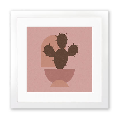 Flowers and Plants Linoprint-Style Art (c512)