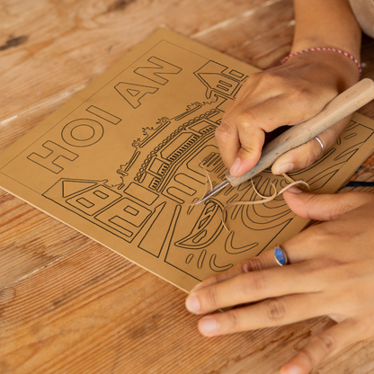 Cities Linoprint-Style Art (c182)