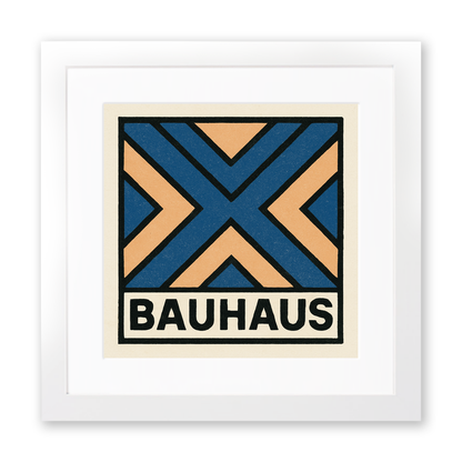Bauhaus Design Linoprint-Style Art (c409)