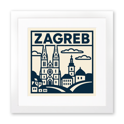 Cities Linoprint-Style Art (c49)