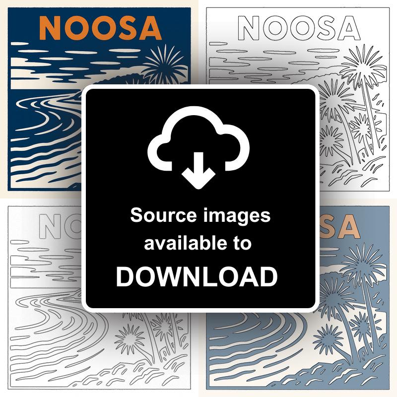 Cities Linoprint-Style Art (c129)