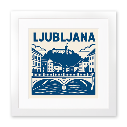 Cities Linoprint-Style Art (c161)