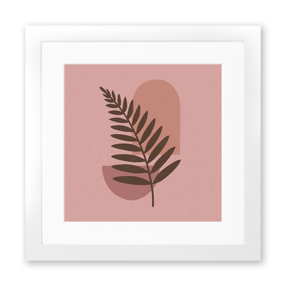 Flowers and Plants Linoprint-Style Art (c528)