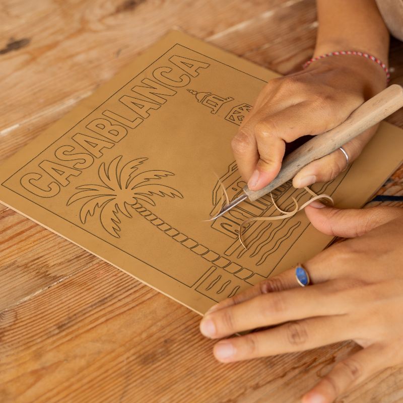 Cities Linoprint-Style Art (c217)