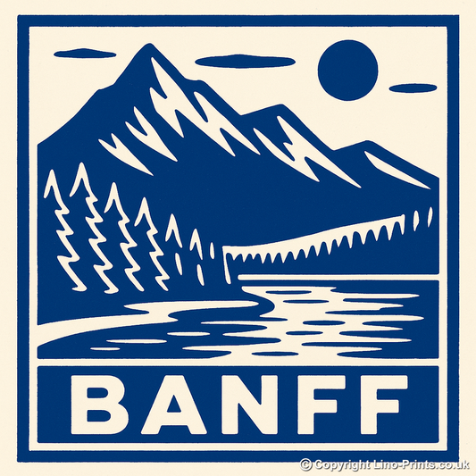 Cities Linoprint-Style Art (c240)