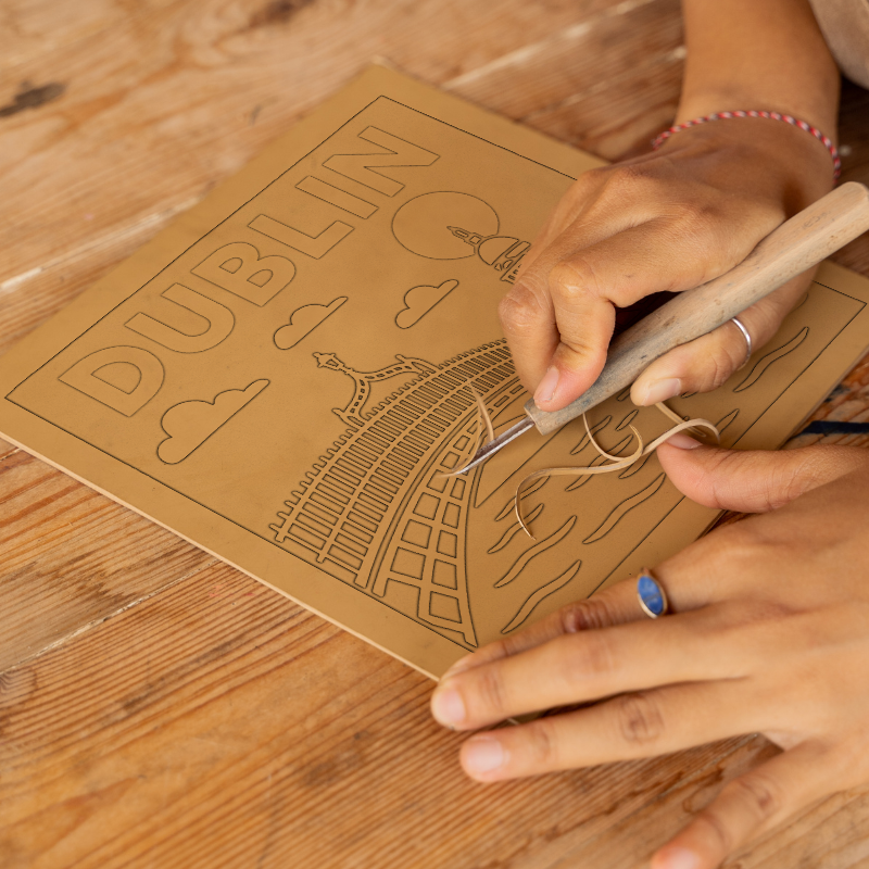 Cities Linoprint-Style Art (c202)