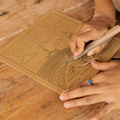 Cities Linoprint-Style Art (c202)