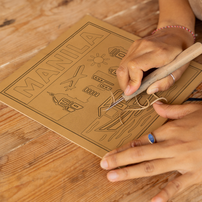 Cities Linoprint-Style Art (c153)