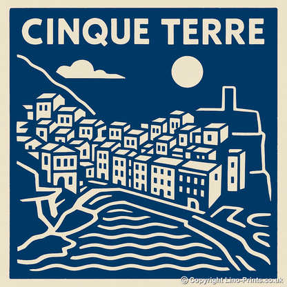 Cities Linoprint-Style Art (c210)