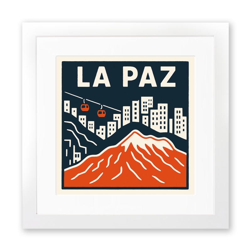 Cities Linoprint-Style Art (c166)