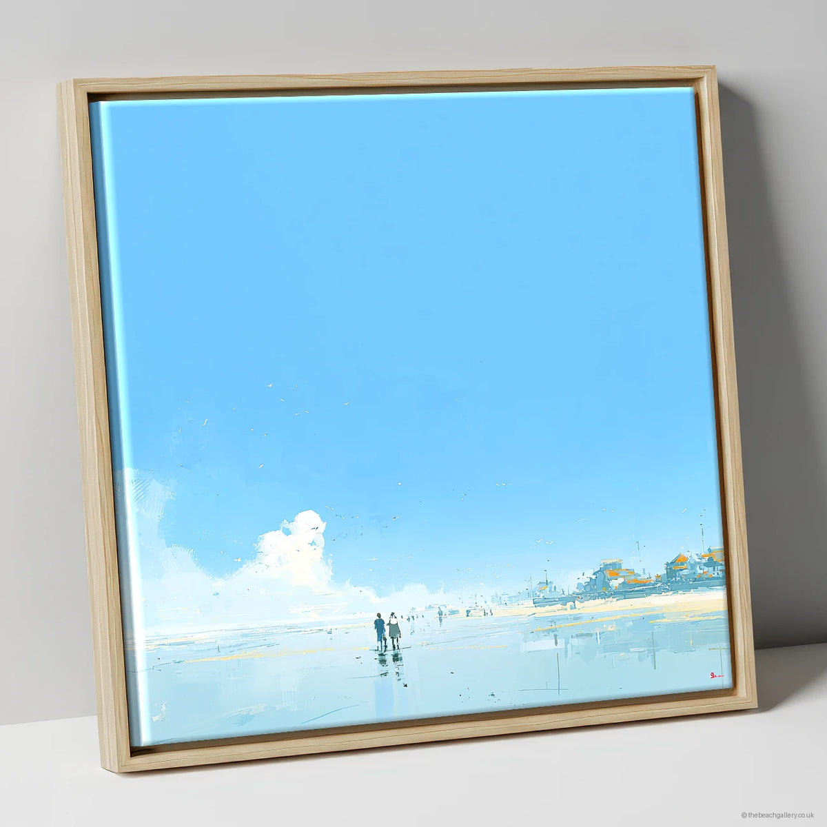Framed Canvas Natural Frame
