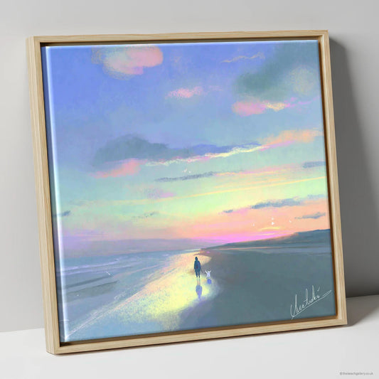 Framed Canvas Natural Frame