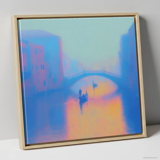 Framed Canvas Natural Frame